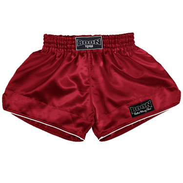 RSBU Retro Muay Thai Shorts BURGUNDY - BOON Sport